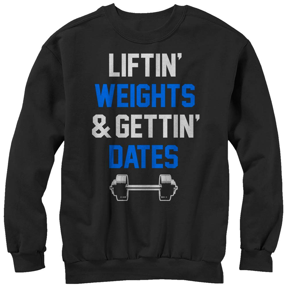 Men's Chin UP Lifting Weights Motivational Sweatshirt - Gym Workout & Dating Confidence Booster