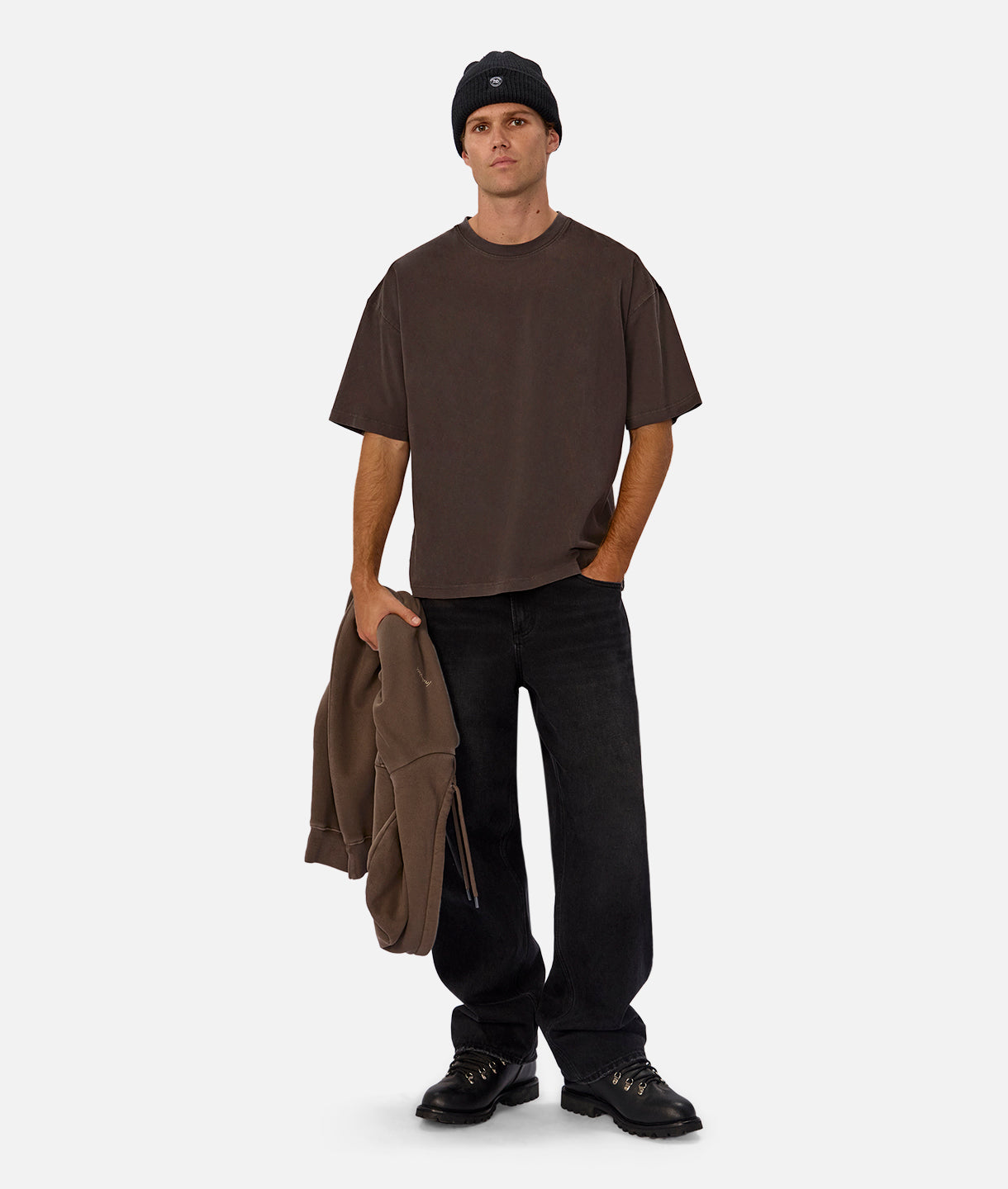 The Del Mar Tee - Soft Cotton T-Shirt in Dark Aubergine Color for Men & Women | Casual Wear, Lounge, Everyday Outfits