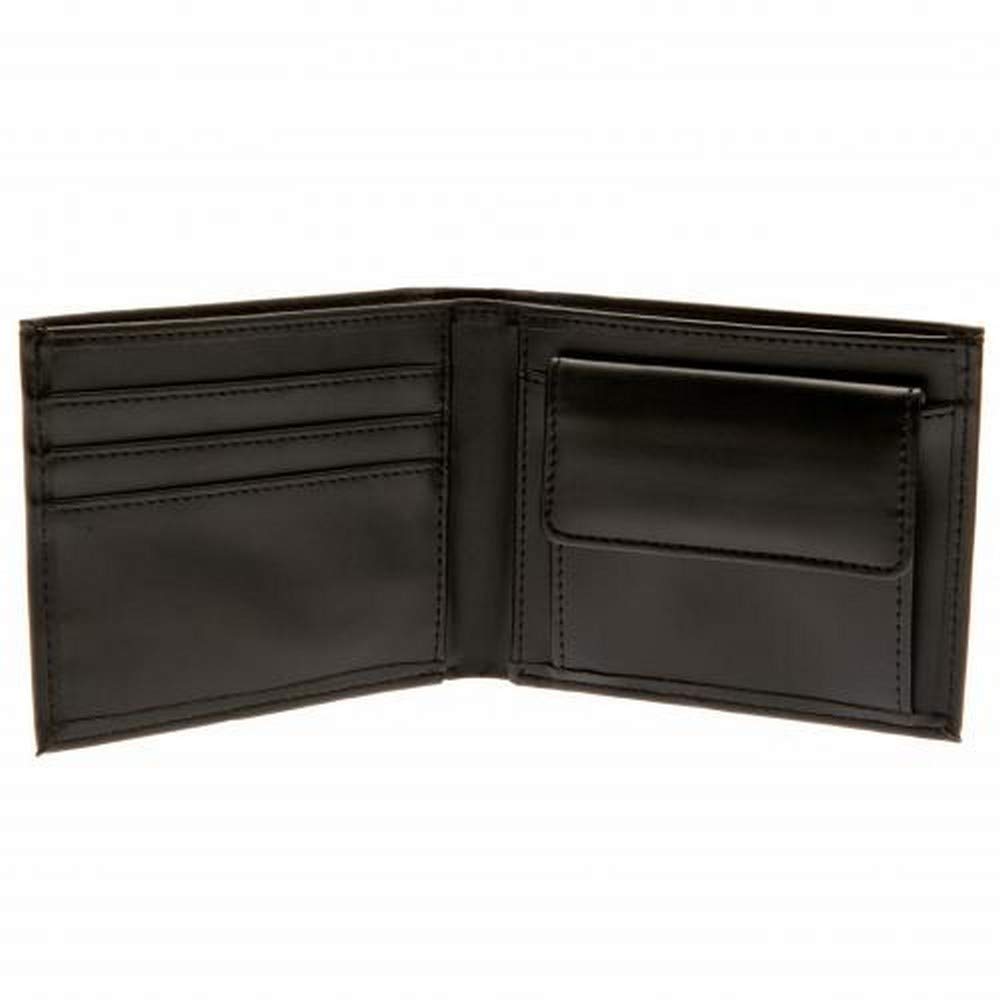 Manchester City FC Debossed Leather Wallet for Men - Official Soccer Gift for Fans (Black, One Size) | Perfect for Matchdays, Travel & Everyday Use
