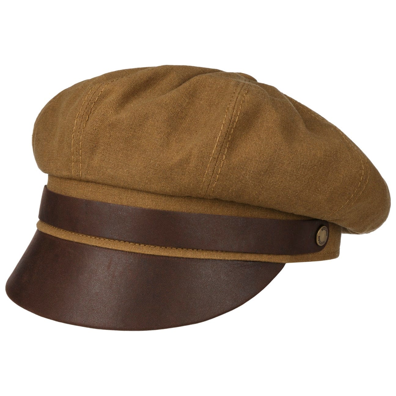 Stetson Men's Waxed Cotton Contrast Fisherman Cap - Classic Outdoor Hat for Fishing, Hiking & Casual Wear
