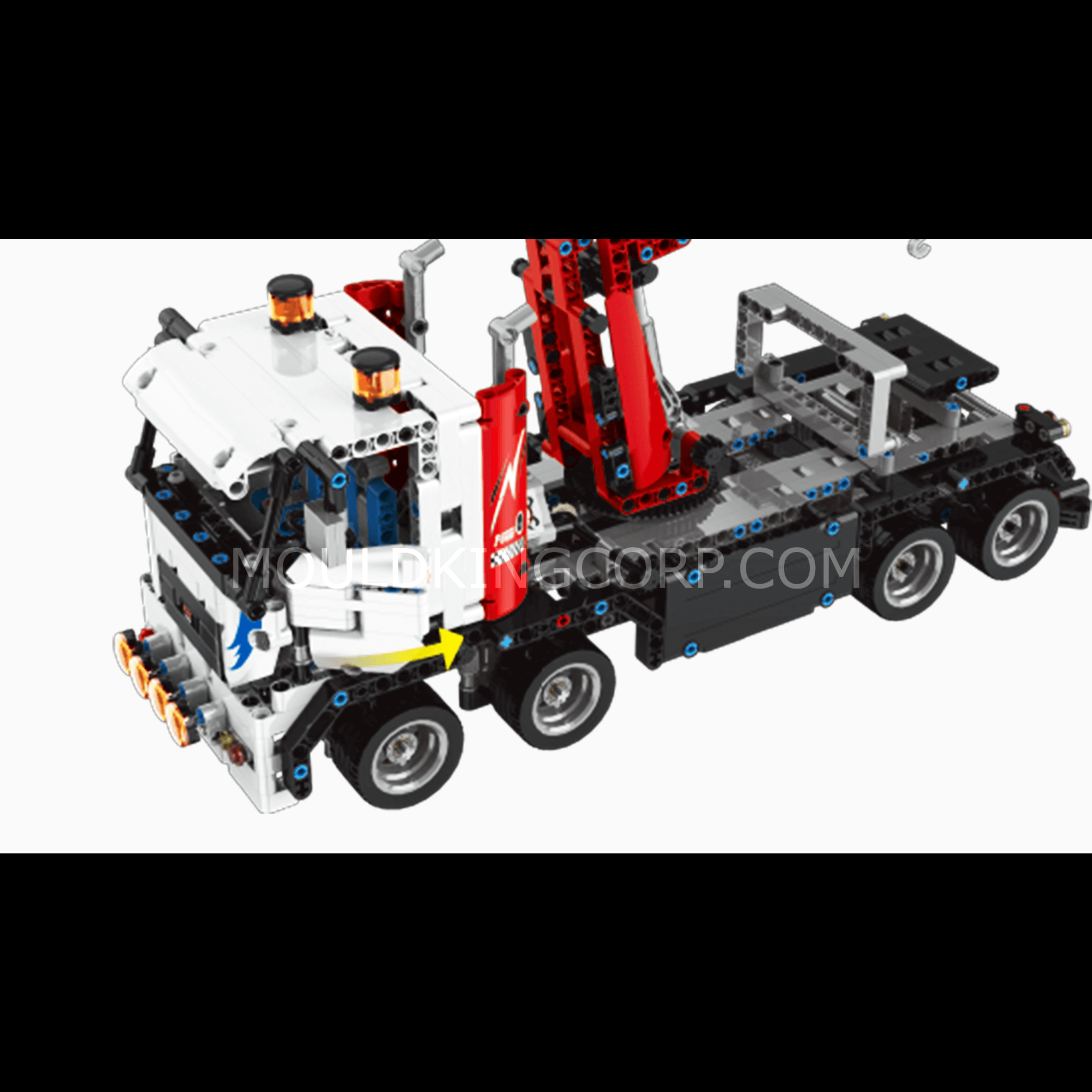 MOULD KING 15027 Remote Control Tow Truck Building Set - 938 PCS STEM Toy for Kids & Adults | Construction Vehicle Model Kit for Pretend Play, Collectors & Home Decoration