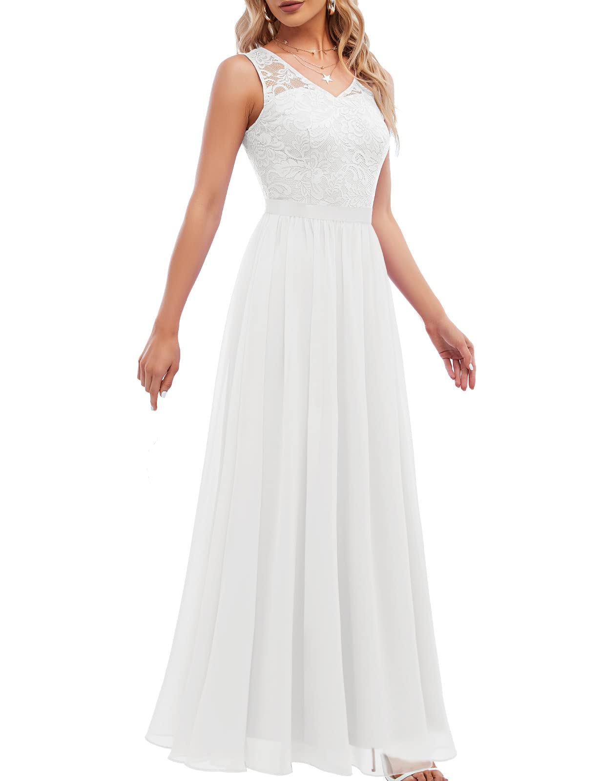 DRESSTELLS Women's Formal Dresses 2024 | Elegant Modest Wedding Guest & Bridesmaid Gowns | Long Cocktail Party & Prom Evening Dresses | Perfect for Weddings, Galas, and Special Occasions