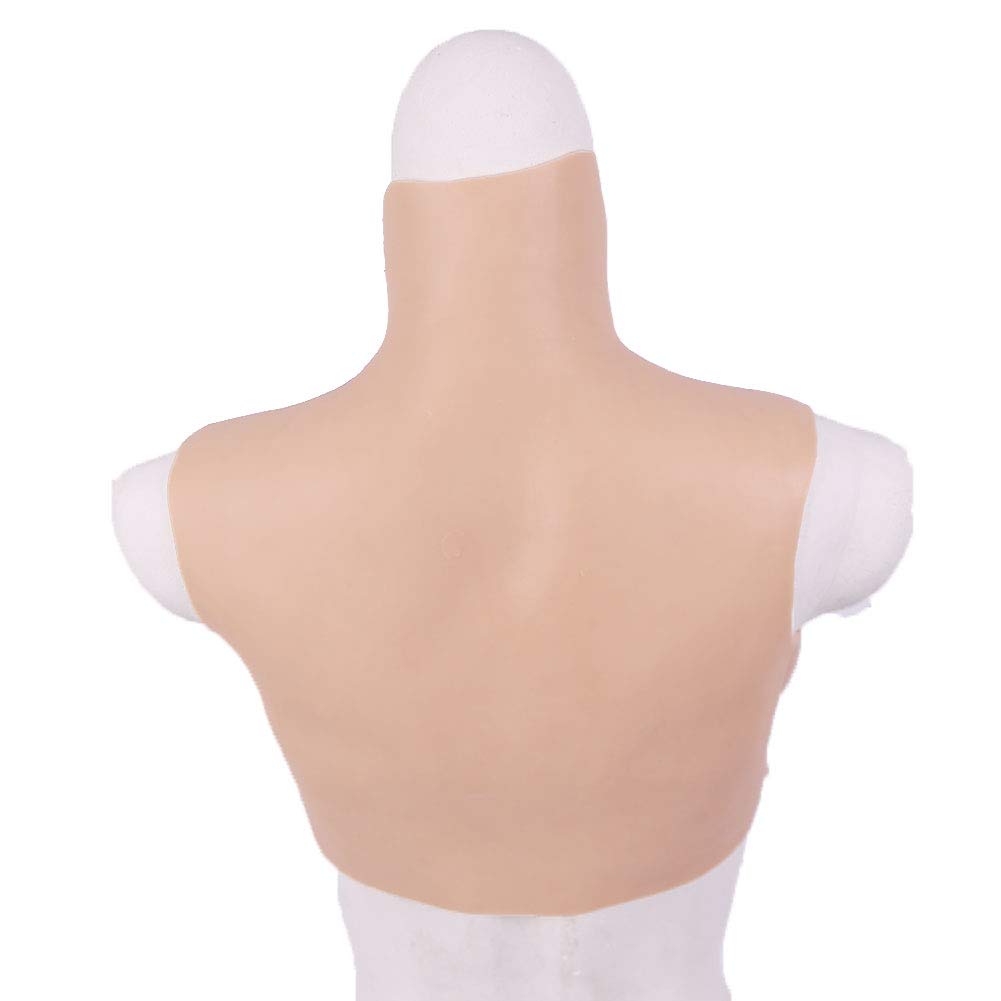 Premium H Cup Silicone Breast Forms for Crossdressers & Drag Queens - Oil-Free Silk Cotton Filler Breastplate (Ivory) | Realistic Prosthetics for Cosplay, Gender Affirmation & Performance Enhancement