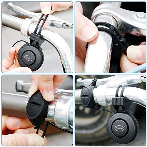USB Rechargeable Electric Bike Horn - 120dB Loud Waterproof Bicycle Bell with 3 Alert Modes for Mountain & Road Bikes, Scooters (22-31.8mm Handlebar) - Perfect for Commuting, Cycling Safety & Urban Riding