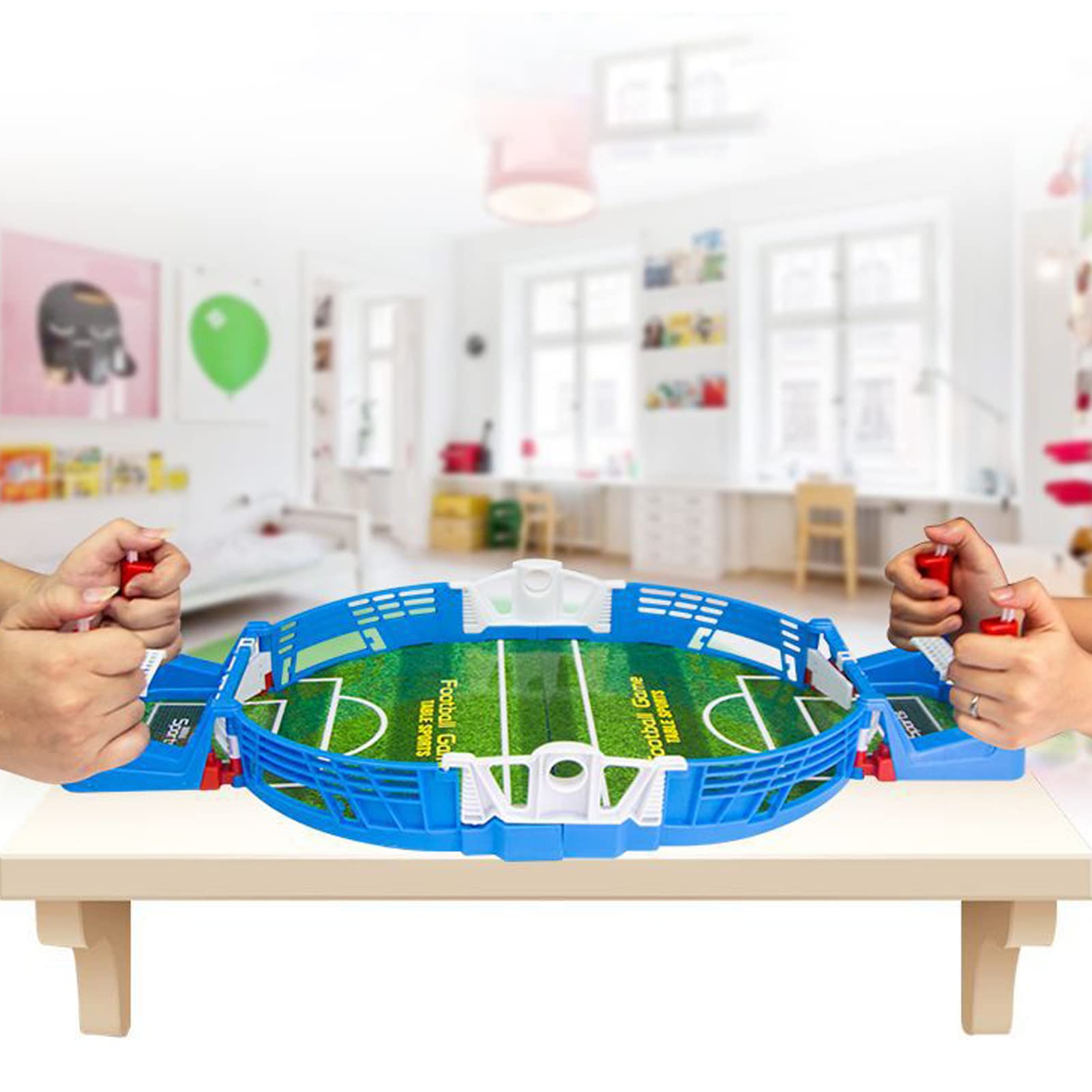 Best Foosball Table - Mini Tabletop Football Game Set for Soccer Competition | Fun Desktop Sports Board Game for Family Game Night & Parties | Perfect for Kids, Adults & Office Entertainment