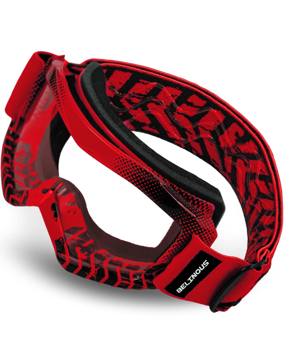 BELINOUS Kids ATV Goggles for Dirt Bike & Motorcycle Riding - Youth MX Goggles for Boys & Girls Ages 3-12 with Soft Comfort Strap - Perfect for Off-Road, Motocross & Outdoor Adventures