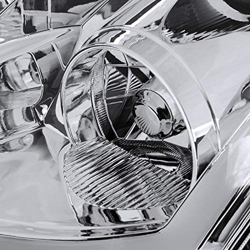 Sequential LED Turn Signal Projector Headlight - Chrome Bezel & Clear Lens - Compatible with 2003-2007 Infiniti G35 - Perfect for Night Driving & Car Customization