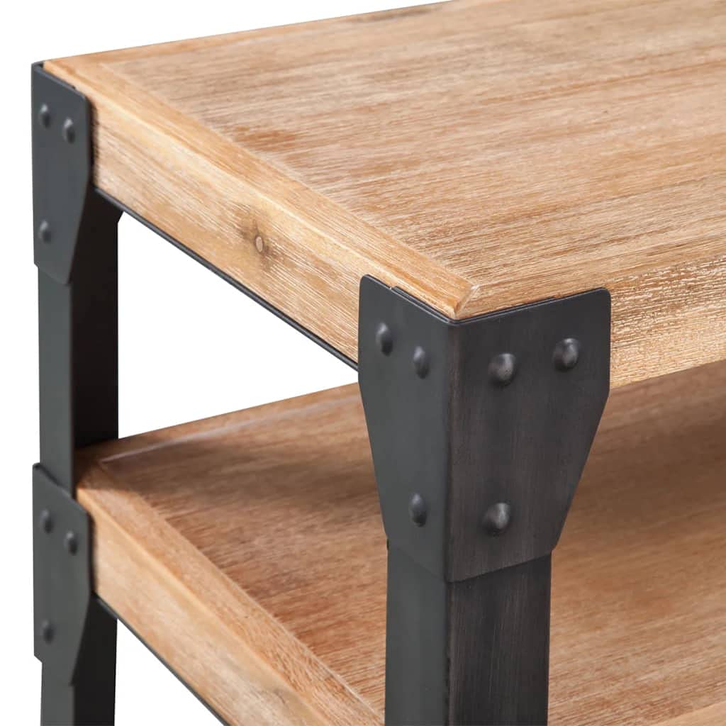 Rustic Acacia Wood Console Table - 47.2