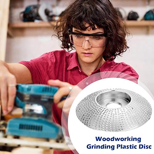 Tungsten Carbide Coated Wood Grinding Wheel Disc - 16mm Angle Grinder Abrasive Tool for Wood Carving & Shaping | Perfect for DIY Projects, Furniture Making & Woodworking
