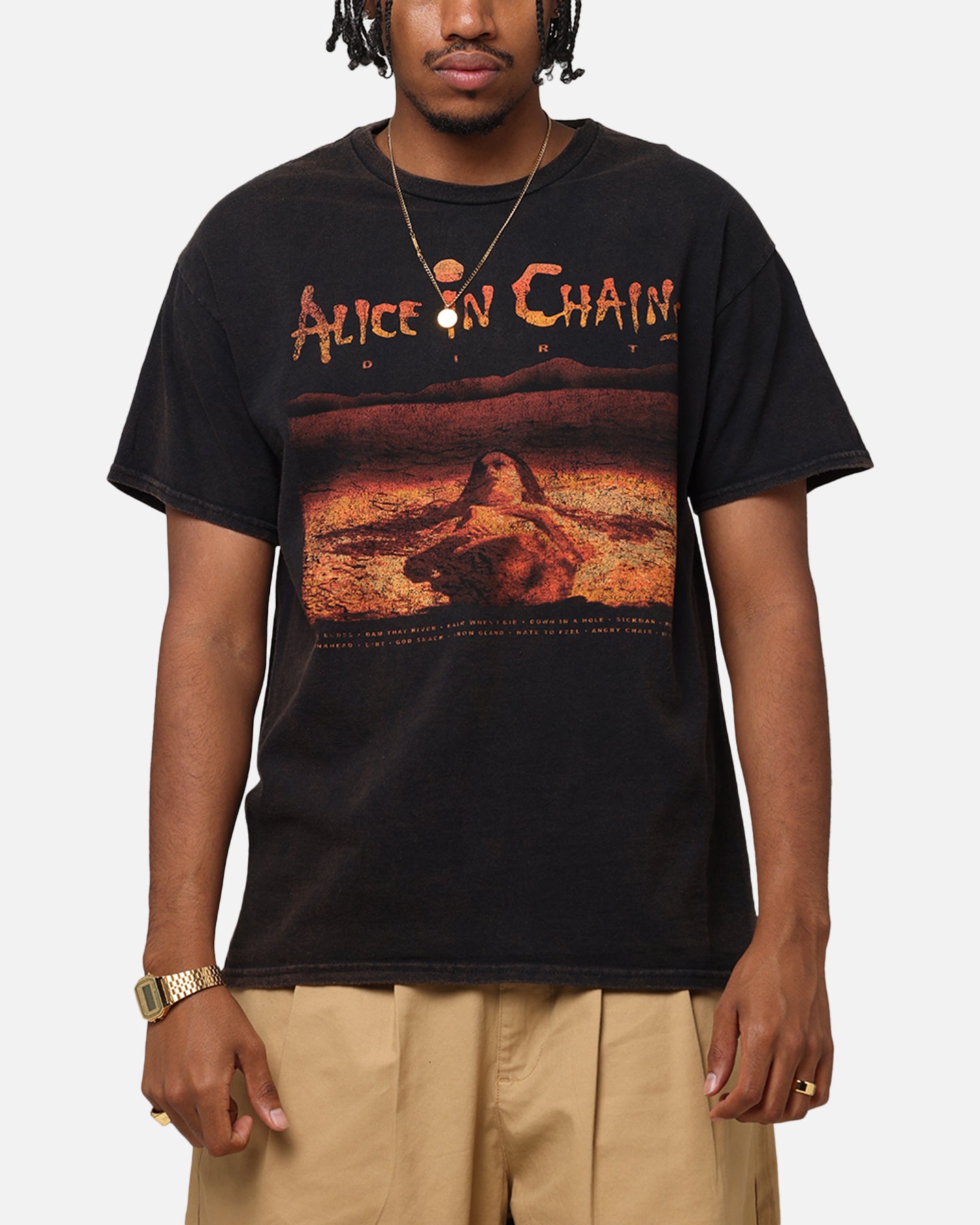 Alice In Chains Dirt Album Vintage T-Shirt - Black Retro Band Tee for Concerts & Rock Music Fans