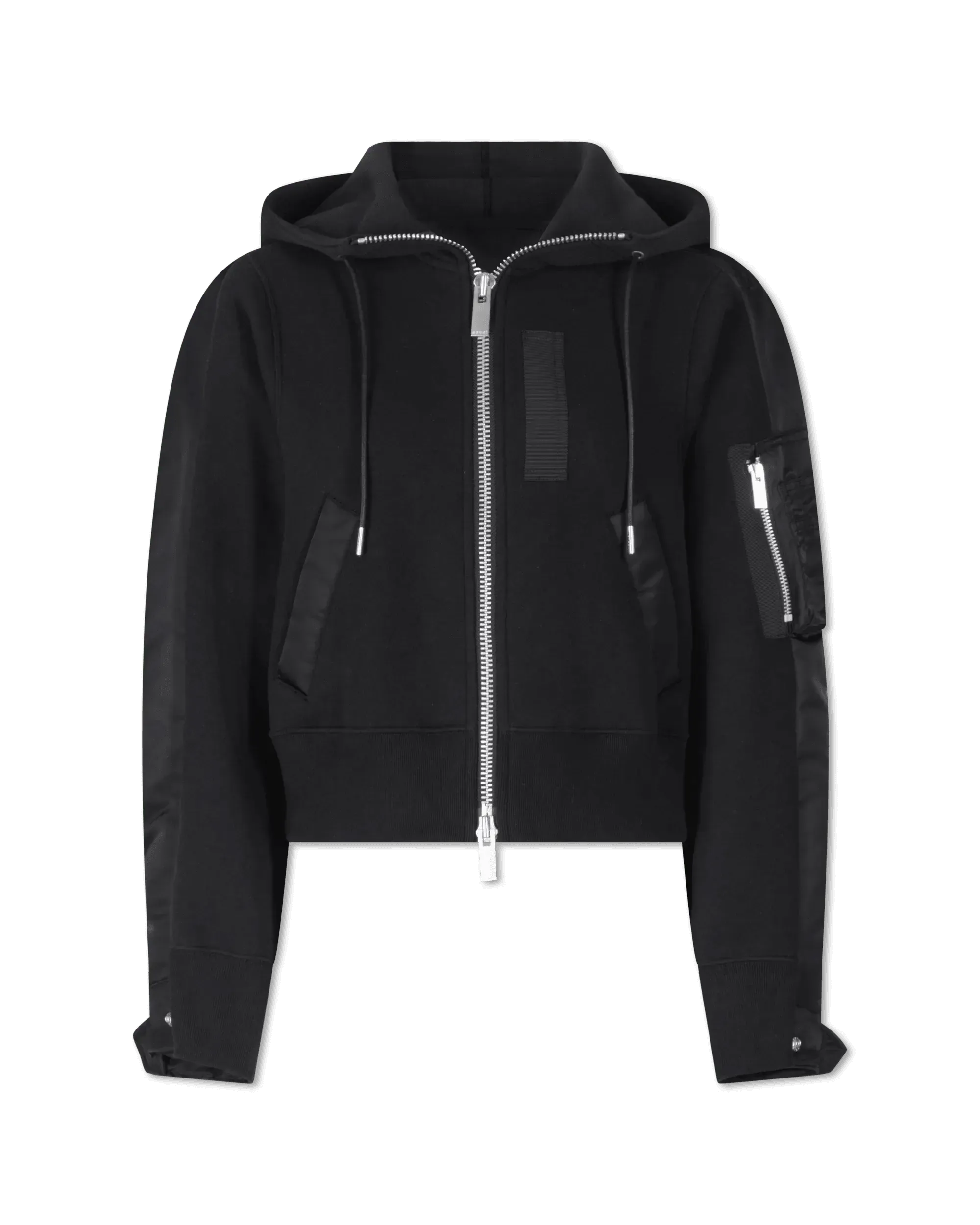 Men's Lightweight Hooded Zip-Up Jacket - Waterproof Windbreaker for Outdoor Running, Hiking & Travel - Black
