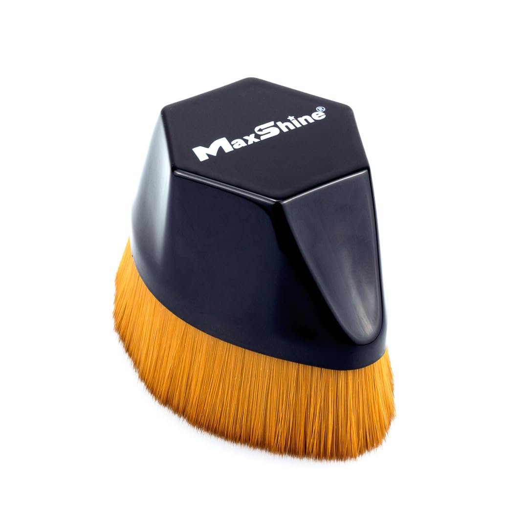 Maxshine Ultra Soft Handheld Detailing Brush - Small Size with Super Soft Bristles for Car Interior, Exterior, Leather Seats, Engine Bay & Wheels | Professional Auto Detailing Tools for Premium Car Care | Perfect for DIY Car Washing & Detailing Enthusiasts