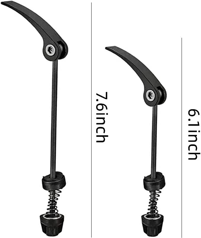 MTB & Road Bike Quick Release Skewers - 1 Pair Front/Rear Wheel Hub Clips for Mountain, City & Road Bicycles | Secure Cycling Accessories for Commuting & Trail Riding