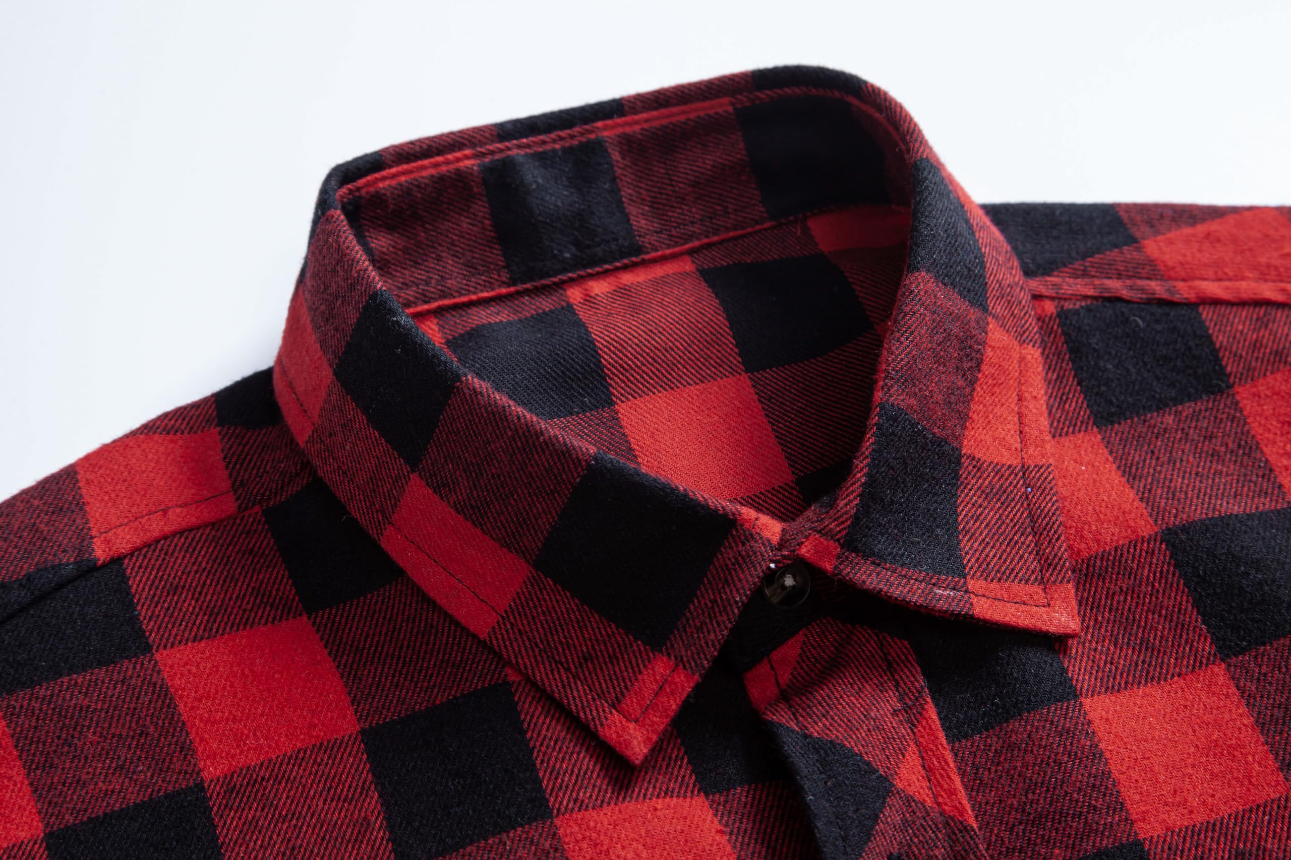 Men's Flannel Plaid Shirt - Regular Fit Casual Long Sleeve Button Down Fleece Shirt for Fall & Winter | Cozy Outdoor Camping, Hiking & Casual Wear