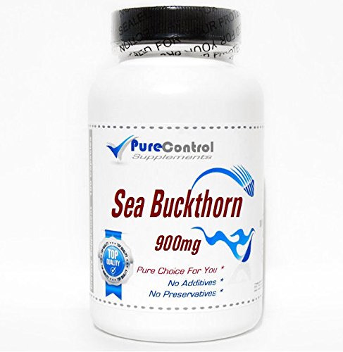 PureControl Supplements Sea Buckthorn 900mg - 200 Capsules | Pure & Natural | Supports Skin Health, Immunity & Heart Function | Daily Wellness Supplement for Men & Women