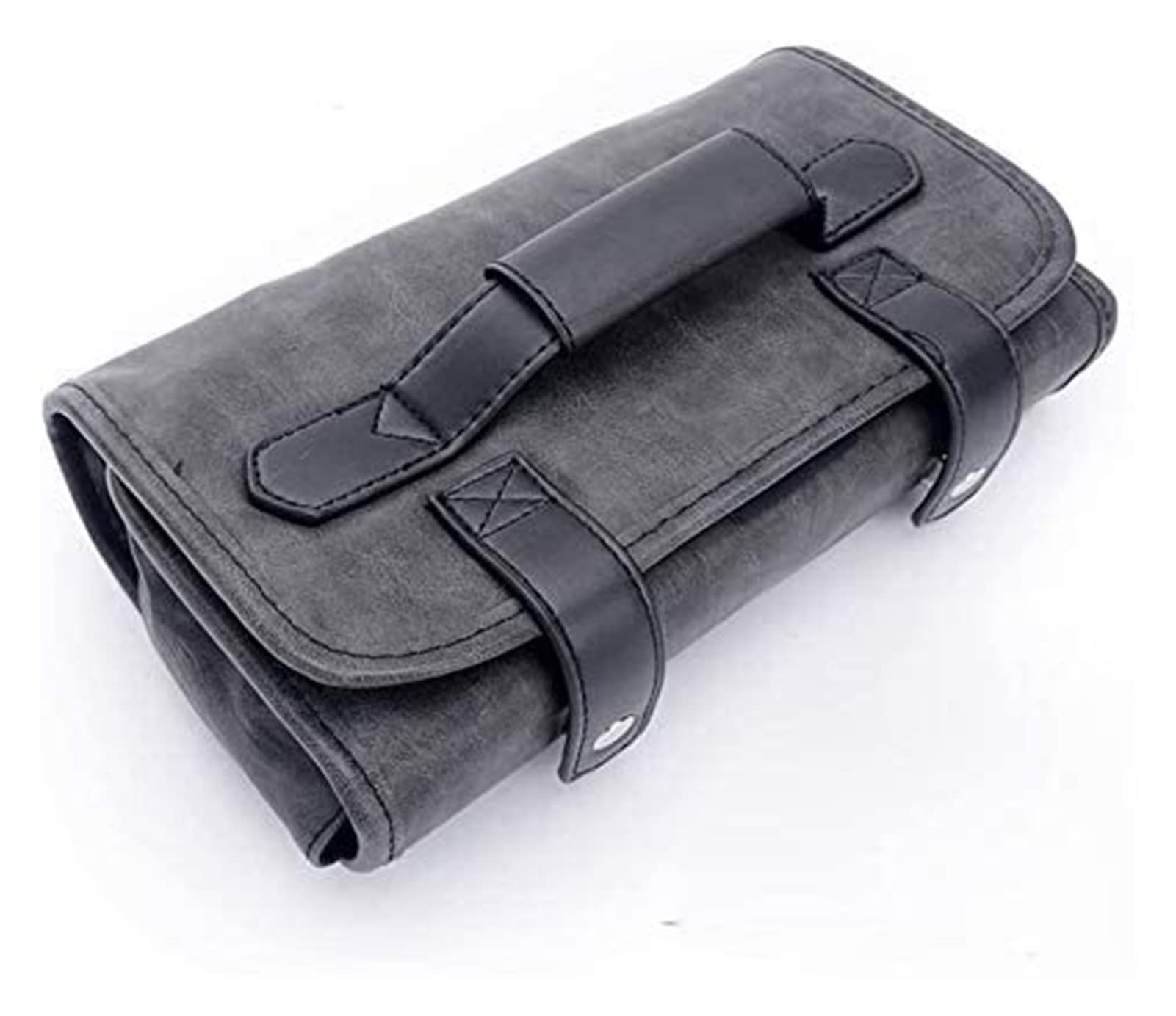 Professional Barber Scissors Pouch - Portable Foldable Hairdressing Tool Kit Bag for Stylists & Salons (Gray, 248x140x70MM) - Perfect for Travel, Salon Storage & On-the-Go Hairstyling
