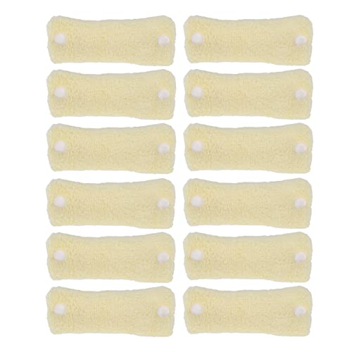 EXCLUZO Reusable Coral Fleece Hair Rollers - 12 Pack Soft No Heat Hair Curlers for Long & Short Hair - Home Salon Styling & Overnight Curling Accessories