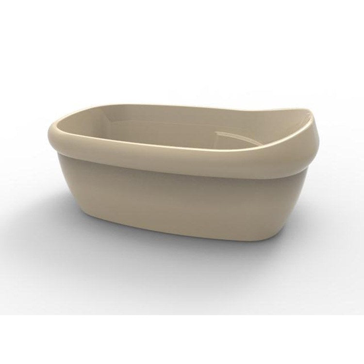 Jacqueline Freestanding Air Tub - 6 Jet Acrylic Bathtub 66x40x30.5 Inch Oval Bone White - Luxury Soaking Tub for Spa Bathroom Relaxation