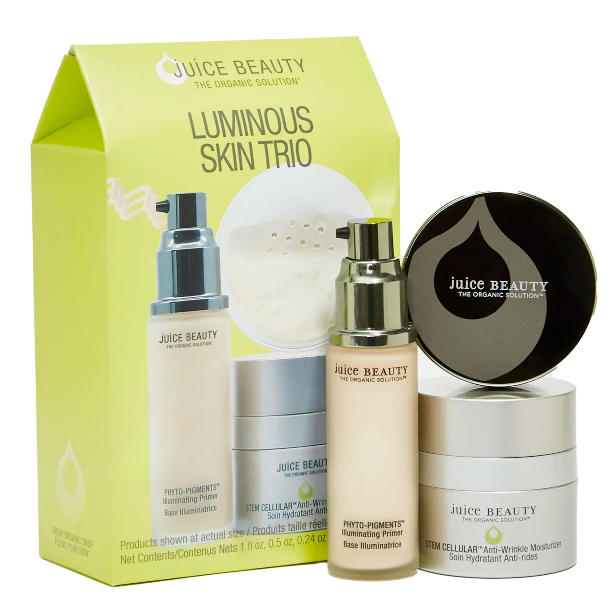 Luminous Skin Trio Set - Brightening Vitamin C Serum, Hyaluronic Acid Moisturizer & Retinol Night Cream for Glowing Skin - Perfect for Daily Skincare Routine & Anti-Aging Treatment