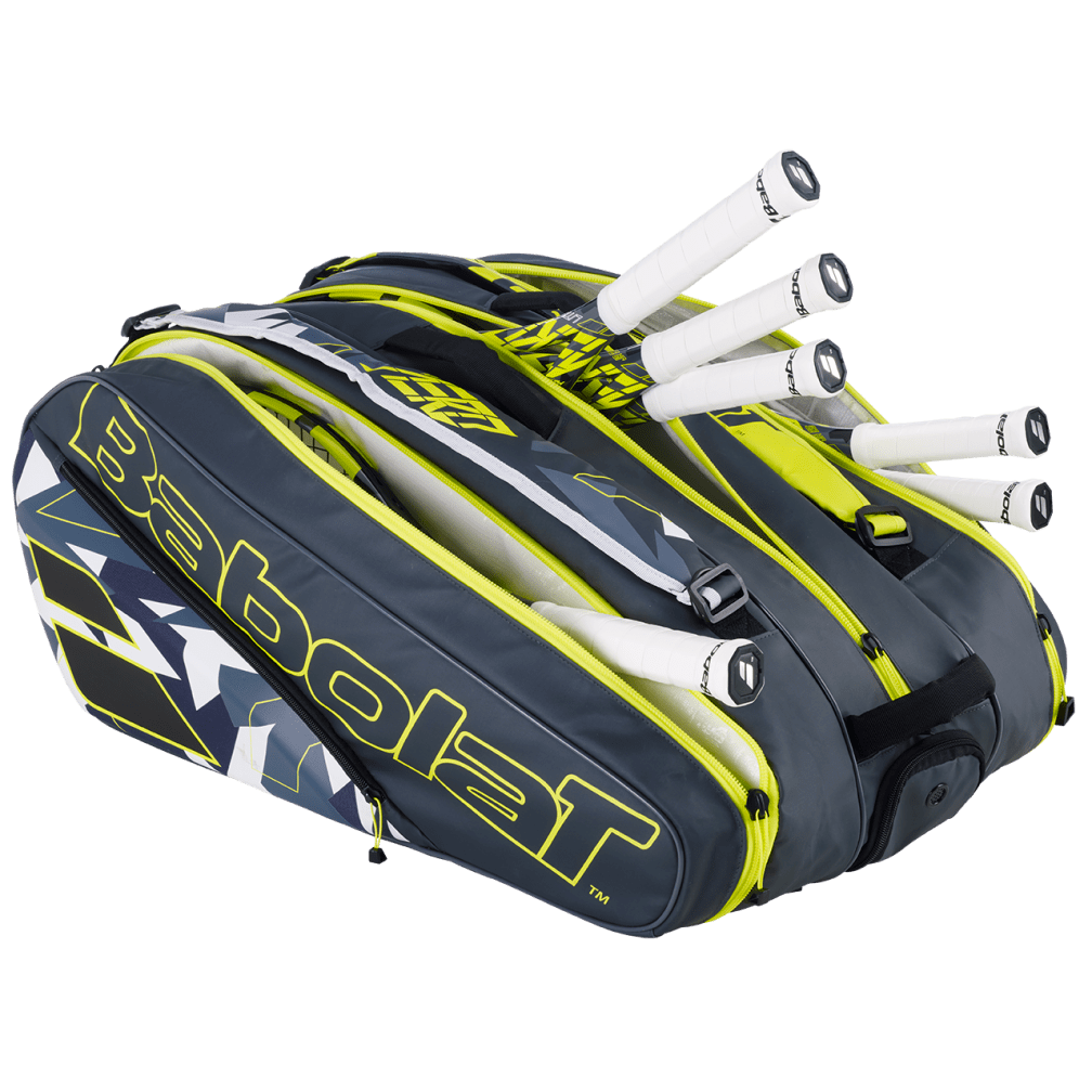 Babolat RH X 12 Pure Aero Tennis Bag 2024 | Premium Tennis Backpack for Men & Women | Perfect for Court, Travel & Gym Storage