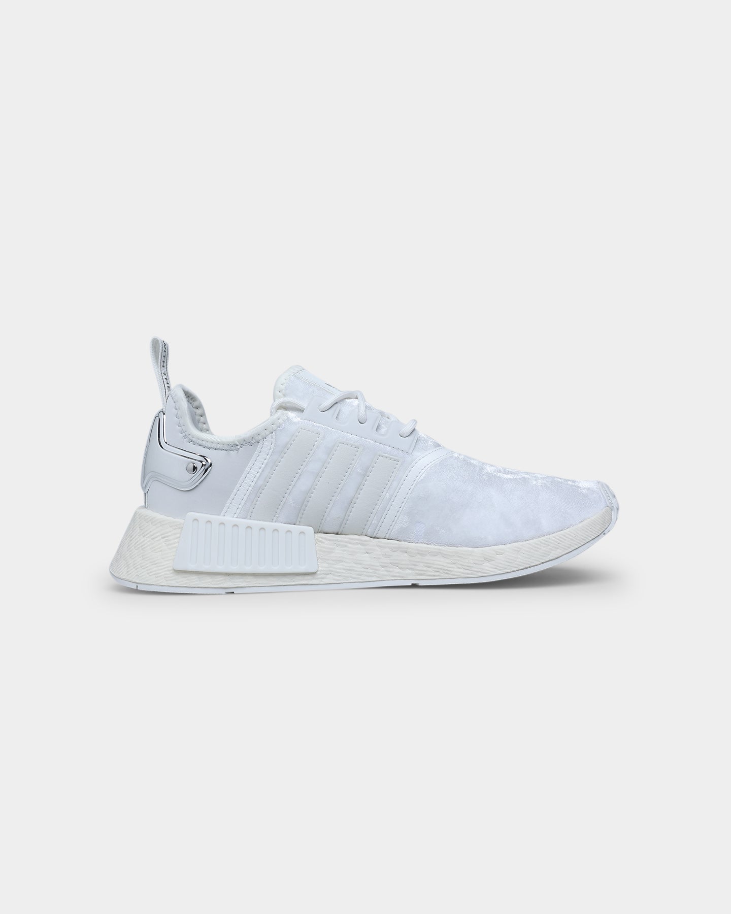 Adidas Women's NMD_R1 Running Shoes - Crystal White/Silver Metallic | Lightweight Comfort for Gym, Jogging & Casual Wear