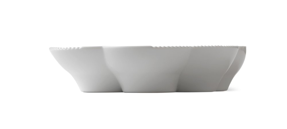 Royal Copenhagen 1017068 White Elements Porcelain Dinner Plate 7.5 Inches (19 cm) - Elegant Wedding Gift, Anniversary Present & Fine Dining Tableware for Special Occasions