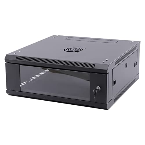4U Wall Mount Rack Mount PDU Power Strip - Network Server Cabinet Data Center Equipment for Computer Electronics & Patch Panel - Ideal for Home Office, IT Closets & Data Centers
