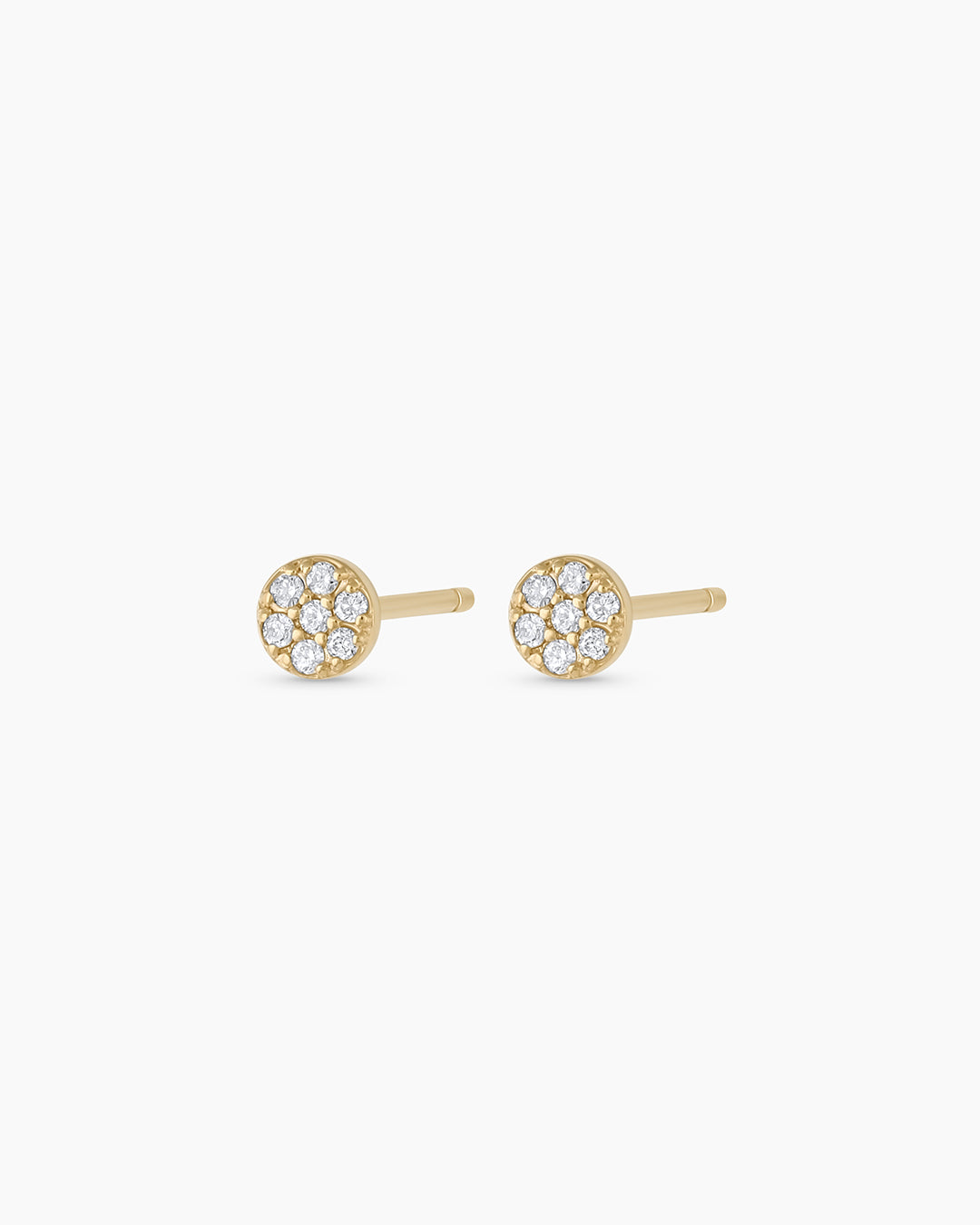 Diamond Pavé Stud Earrings for Women - 14K Gold Plated Cubic Zirconia Earrings | Perfect for Weddings, Parties & Everyday Wear