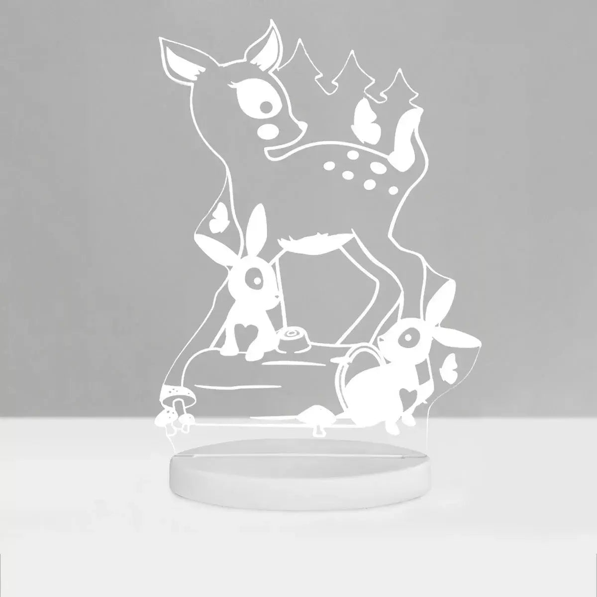 Duski Night Light for Kids - Woodland Theme LED Night Light for Nursery, Bedroom, and Kids Room - Perfect for Sleep, Comfort, and Decor