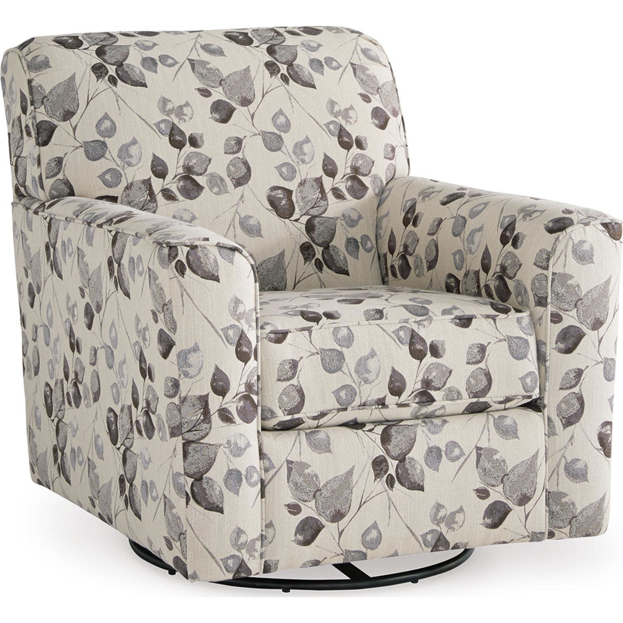 Abney Swivel Chair Platinum - 360 Degree Rotating Modern Office Chair with Ergonomic Design for Home & Workspace