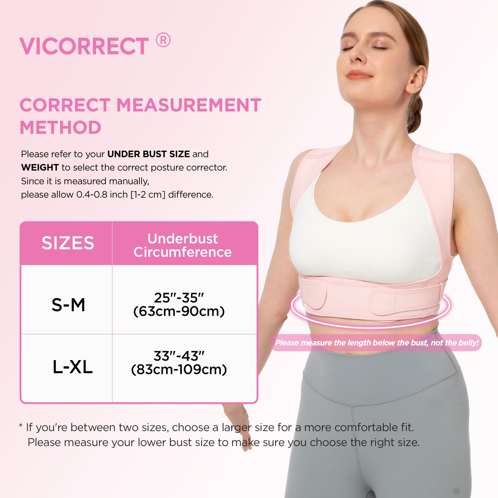 Best Posture Corrector for Women & Men - Adjustable Back Brace for Clavicle Support, Neck & Shoulder Pain Relief - Large/XLarge Pink - Improve Posture at Work, Gym & Daily Activities