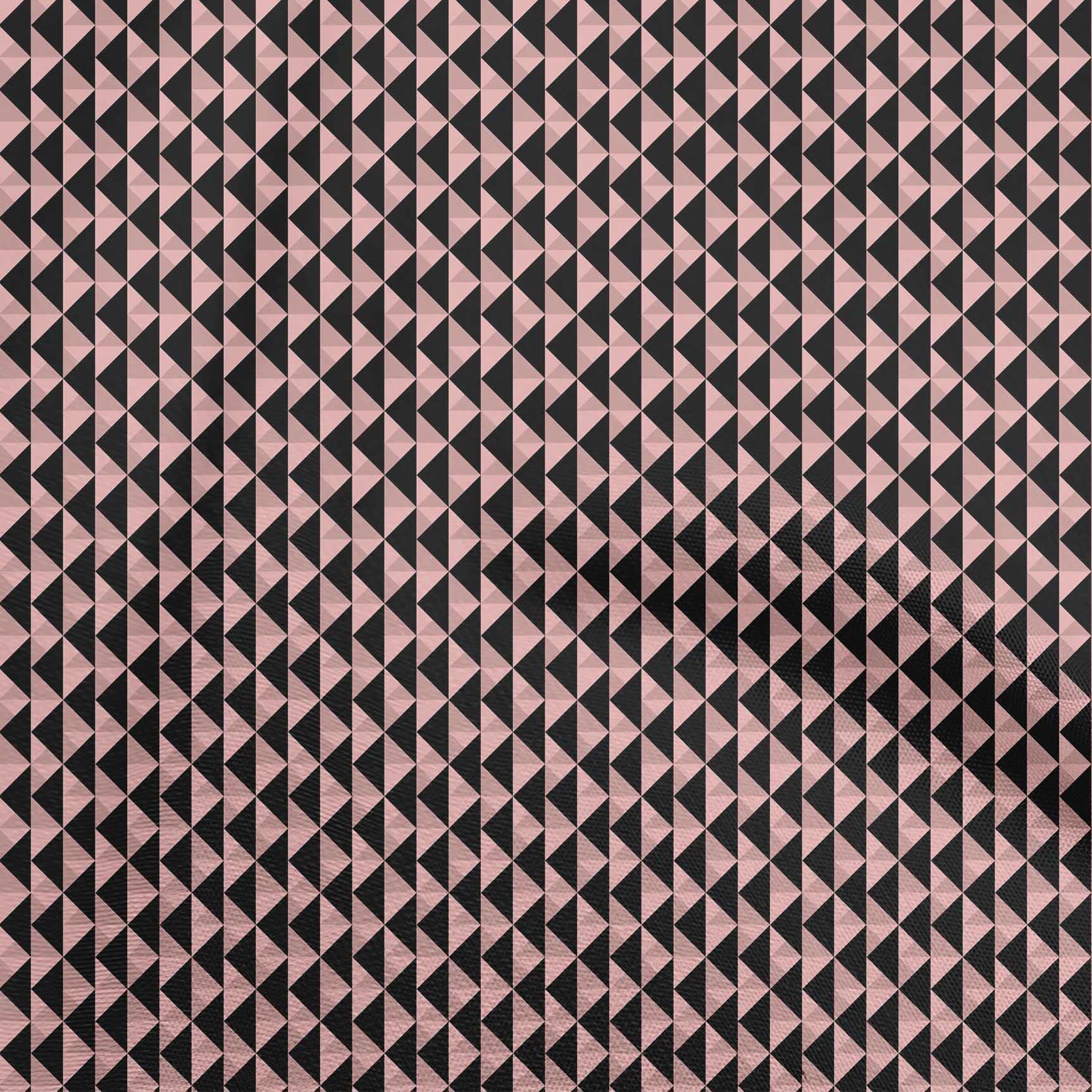 oneOone Polyester Spandex Black Geometric Print Fabric by The Yard - 56 Inch Wide Stretch Material for Dresses, Skirts & DIY Fashion Projects (Style #390)