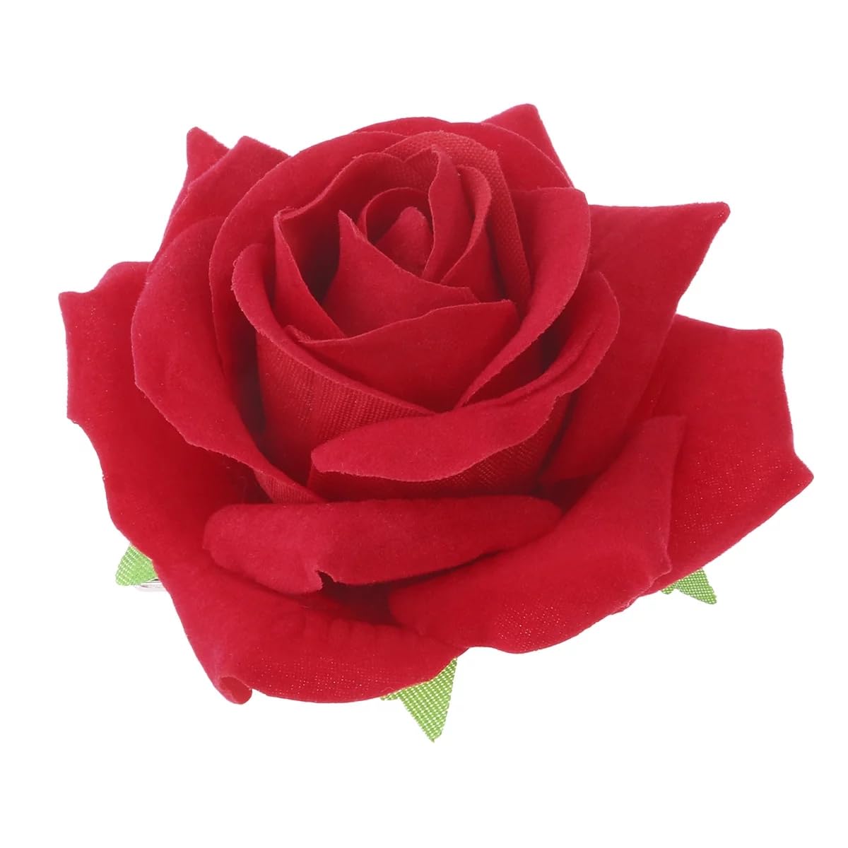 Red Rose Flower Hair Clips for Women - Pack of 2 | Artificial Rose Hair Accessories for Bridal, Party & Everyday Wear