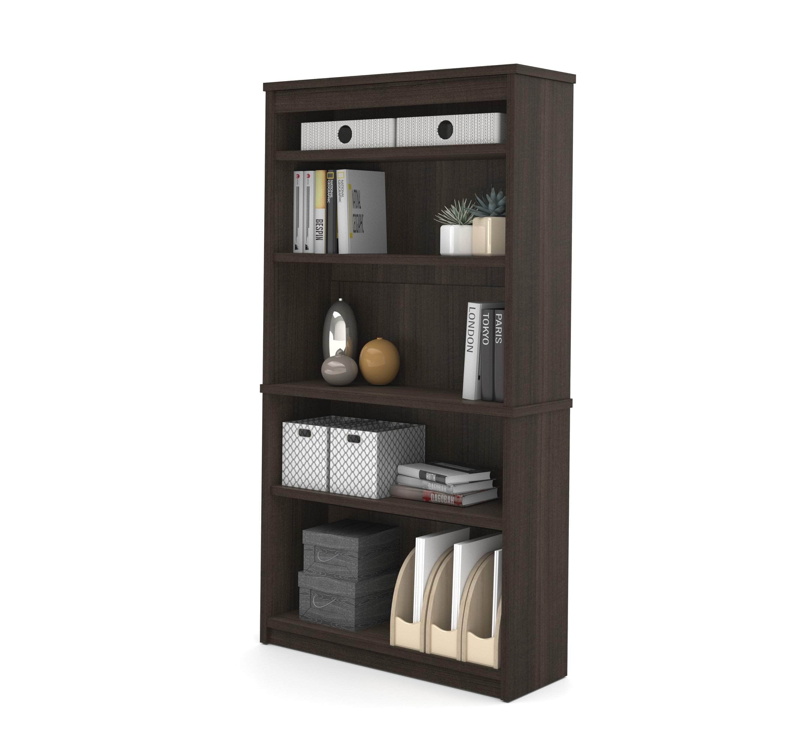 Uptown II Bookcase - 6 Stylish Colors for Home & Office Storage | Modern Bookshelf for Living Room, Bedroom & Study