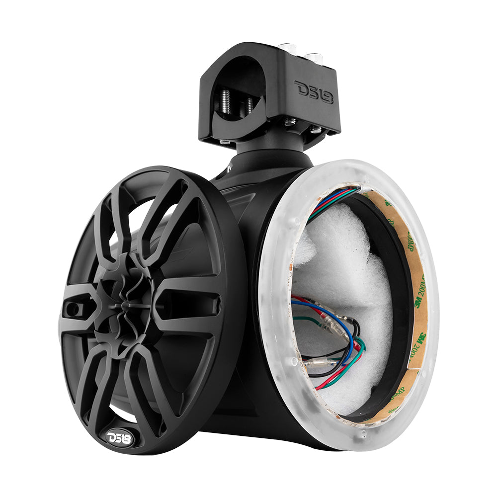 NXL 6.5 Inch Marine and Powersports LED RGB Tower Lights - Black | Waterproof Boat & ATV Lighting for Night Rides & Off-Road Adventures