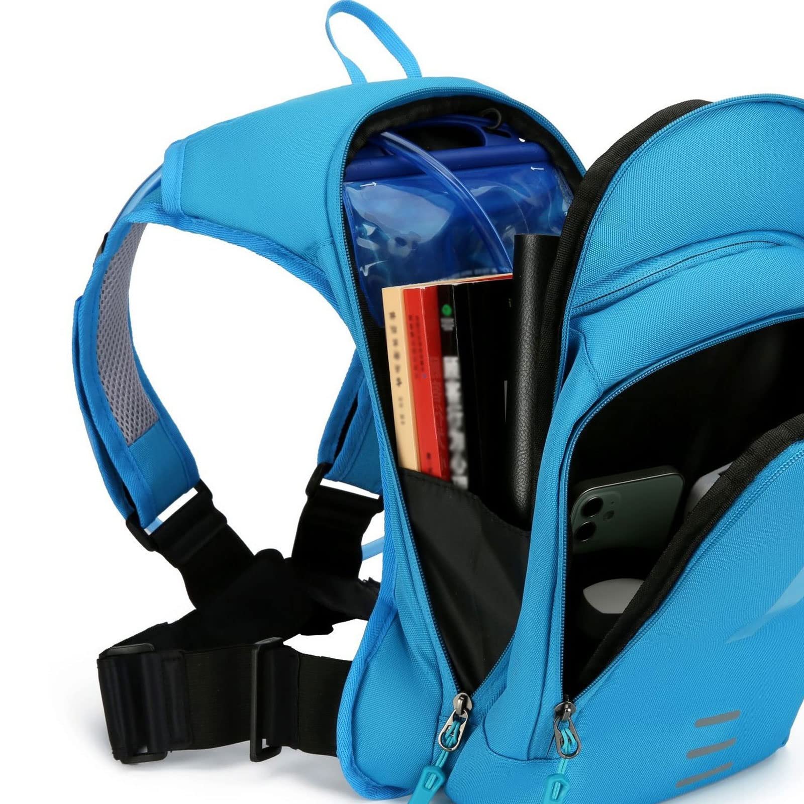 GIFYY Men's Toiletry Bag - Waterproof Travel Organizer for Cycling, Hiking, Climbing & Motorcycle Riding | Compact Shoulder Backpack with Hydration Pack | Perfect for Gym, Camping & Adventure Travel