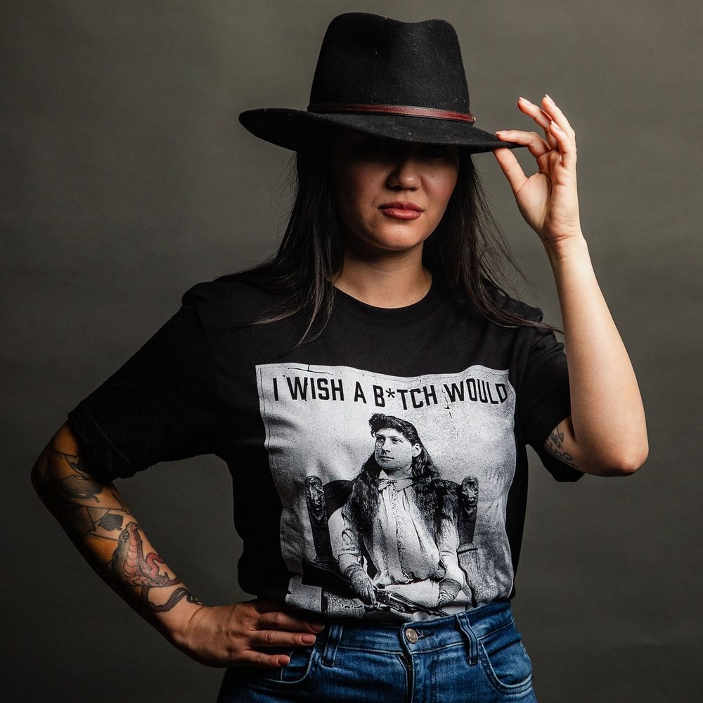 Women's 'I Wish A B*tch Would' Boyfriend Fit T-Shirt - Black | Casual Streetwear, Funny Slogan Tee for Everyday Wear & Outings