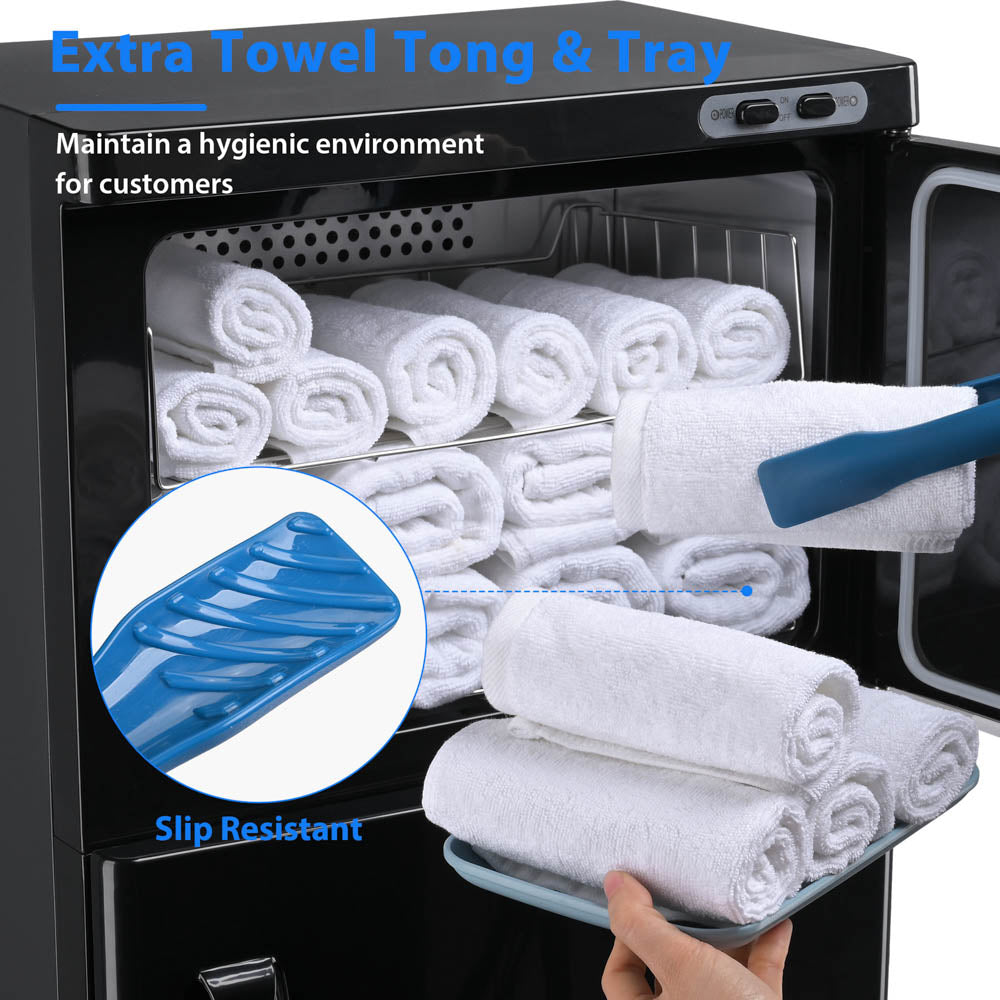 46L 2-in-1 Heated Towel Warmer & UV Sterilization Cabinet | Fast Warming & Sanitizing for Bath, Spa, Salon & Baby Care | TheLAShop