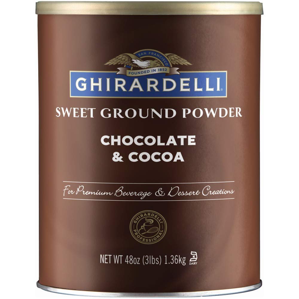 Ghirardelli Sweet Ground Chocolate and Cocoa Powder - 3 Pound Bulk Bag for Baking, Hot Chocolate & Desserts | Perfect for Cookies, Cakes, Brownies & Hot Cocoa Drinks