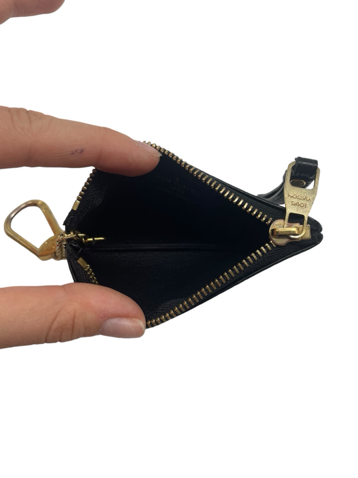 Louis Vuitton Monogram Empreinte Leather Key Pouch - Compact Wallet for Keys & Cards - Perfect for Travel, Everyday Use & Gift Giving