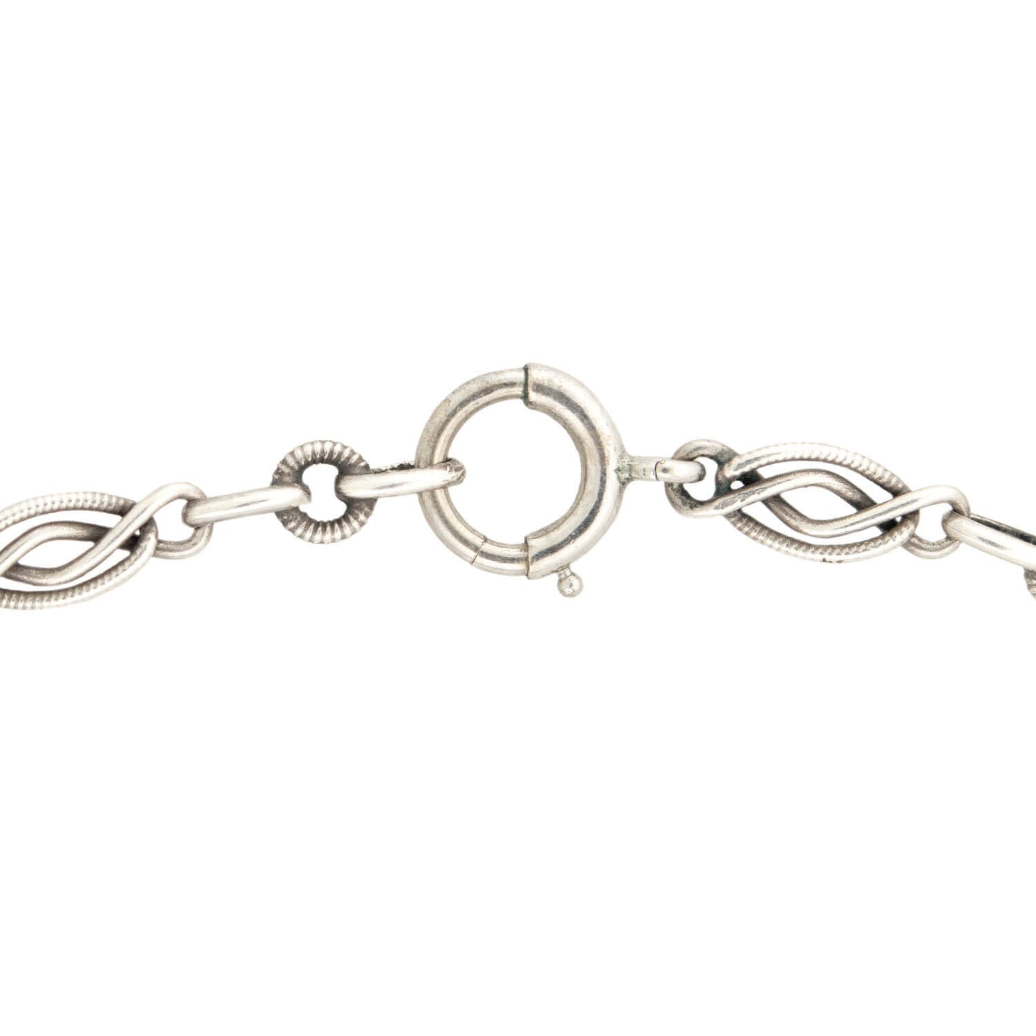 Victorian Sterling Silver Locket Necklace with 23 Twisted Link Chain - Elegant Antique Jewelry for Women, Perfect for Weddings, Anniversaries & Special Occasions