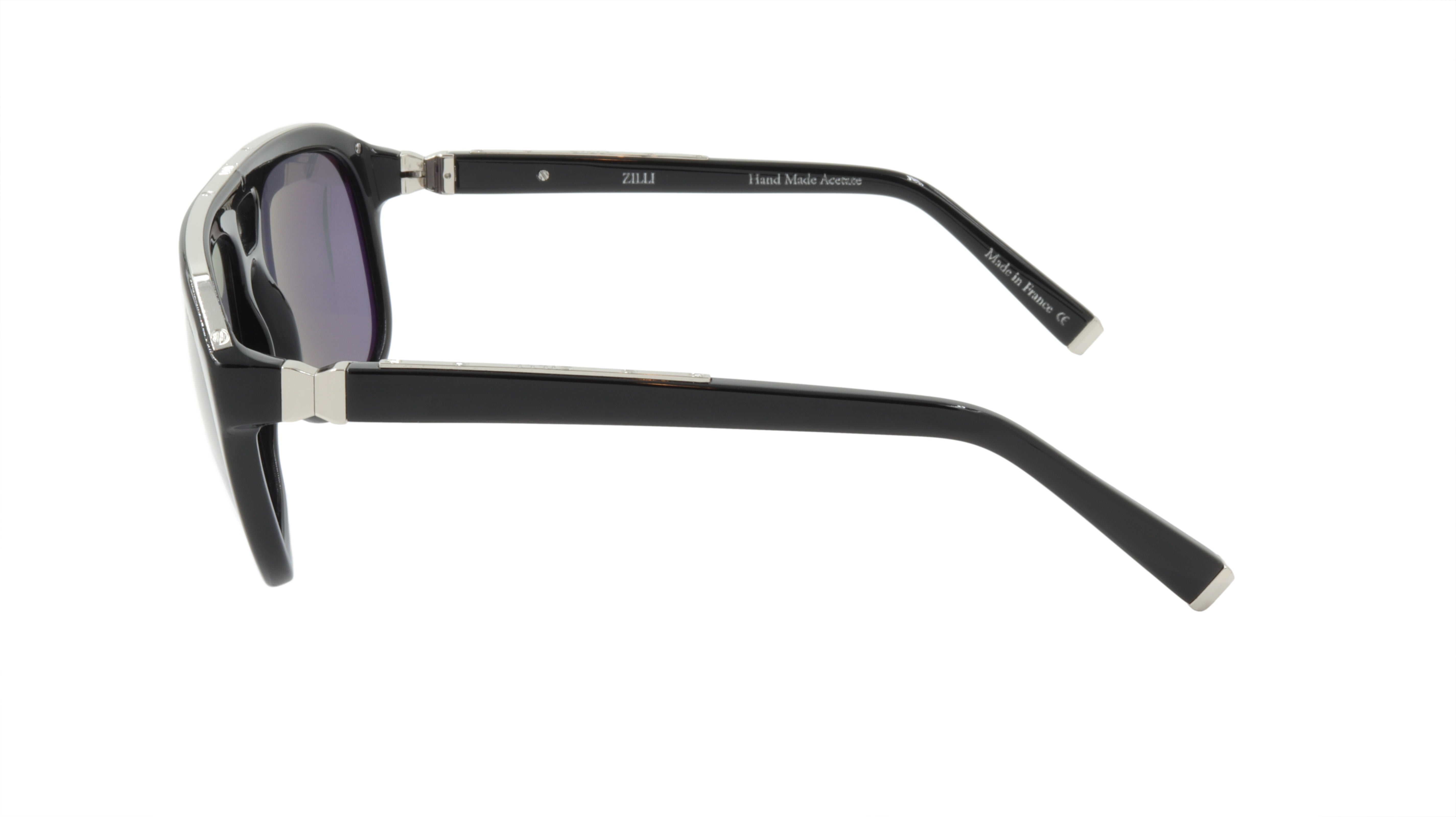 ZILLI Titanium Acetate Polarized Sunglasses - Handmade in France - Model ZI 65005 C03 - Luxury UV Protection for Driving, Travel & Outdoor Activities