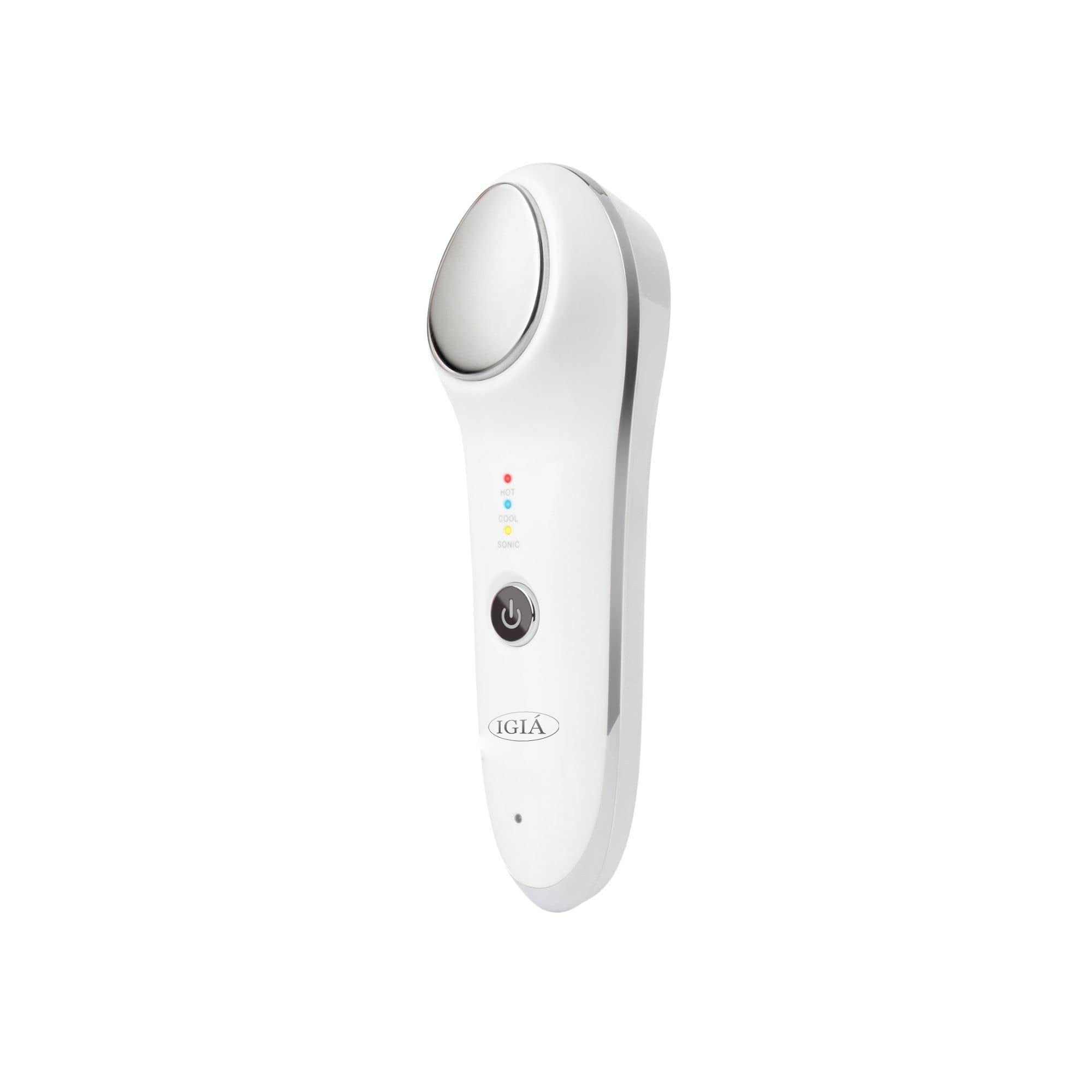 IGIA Anti Aging Facial Infuser Cream Booster with Sonic Vibration, Heat & Cold Therapy - Rejuvenating Skin Care Device for Wrinkles & Fine Lines - Perfect for Home Spa & Professional Skincare Treatments
