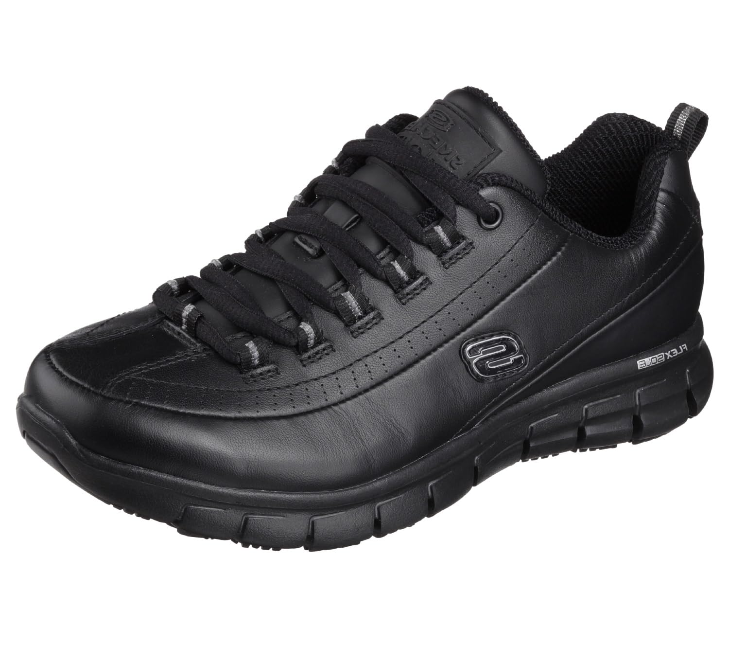 Skechers for Work Women's Sure Track Trickel Slip Resistant Work Shoes - Non-Slip Safety Shoes for Nurses, Waitresses & Restaurant Workers - Comfortable Slip-On Shoes for Healthcare & Food Service Professionals