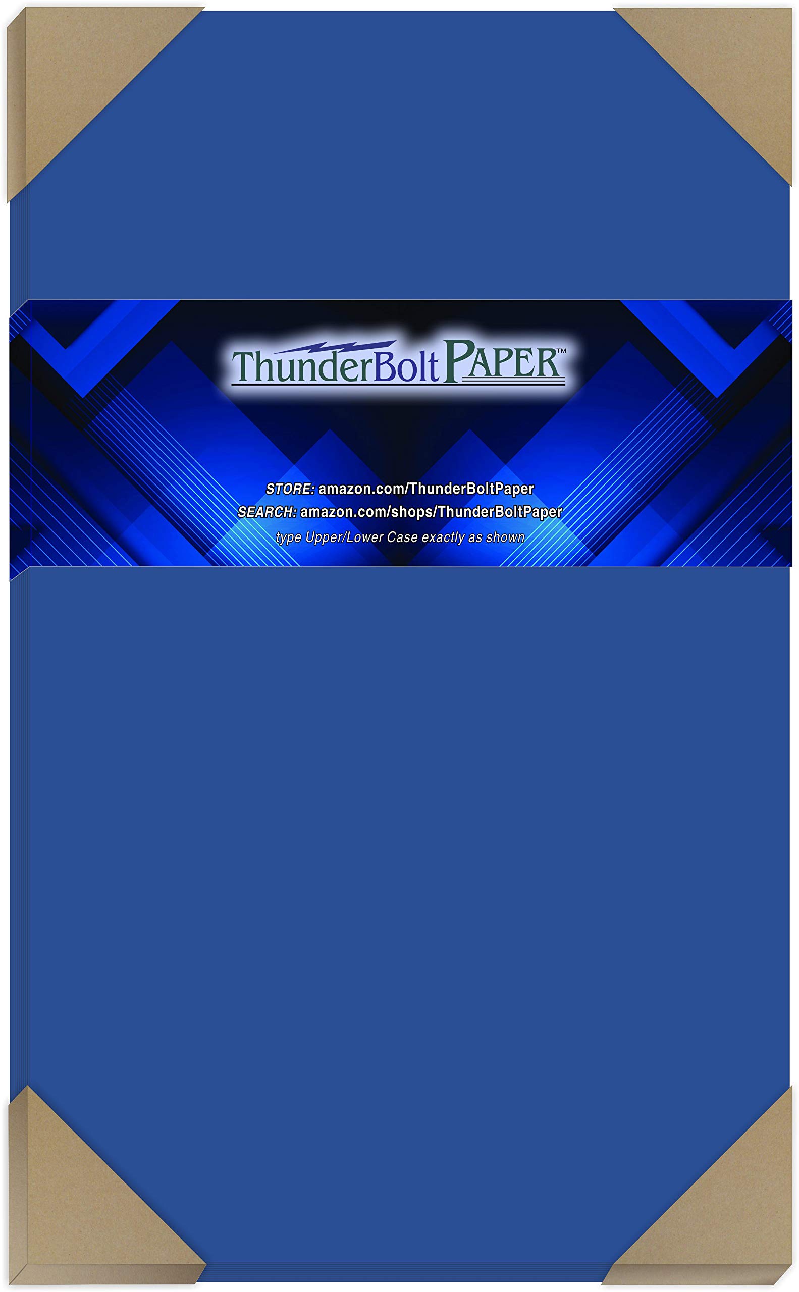 25 Sheets Bright Royal Blue 65# Cardstock Paper 8.5