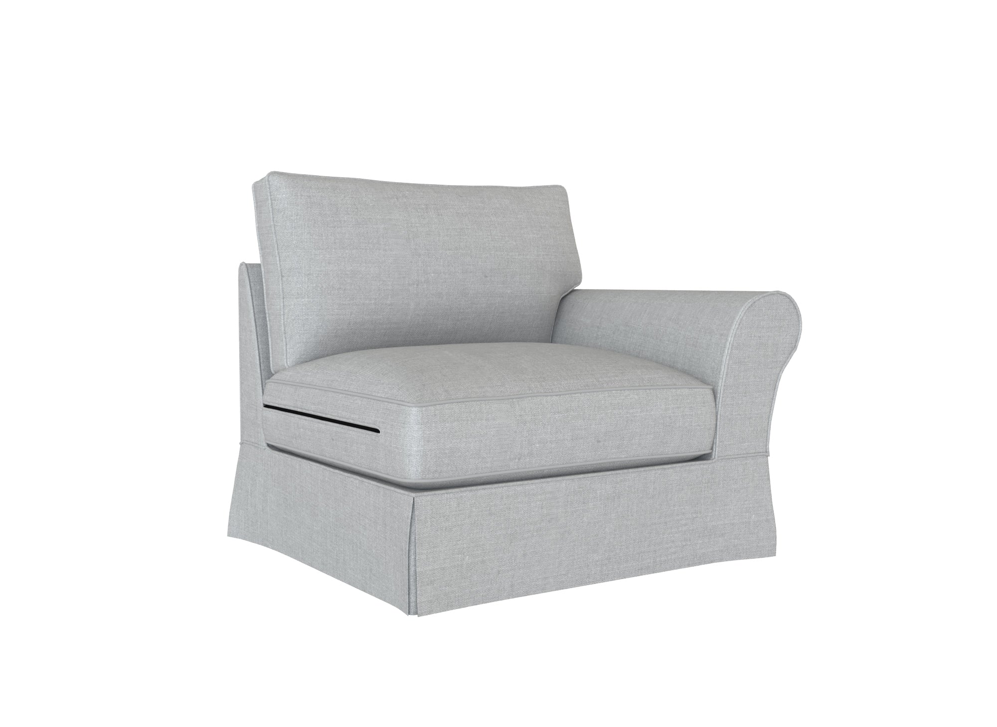 PB Comfort Roll Arm Right Arm Chair Slipcover - Reversible Stretch Sofa Cover for Sectional Components - Perfect for Living Room, Bedroom, and Home Decor Protection