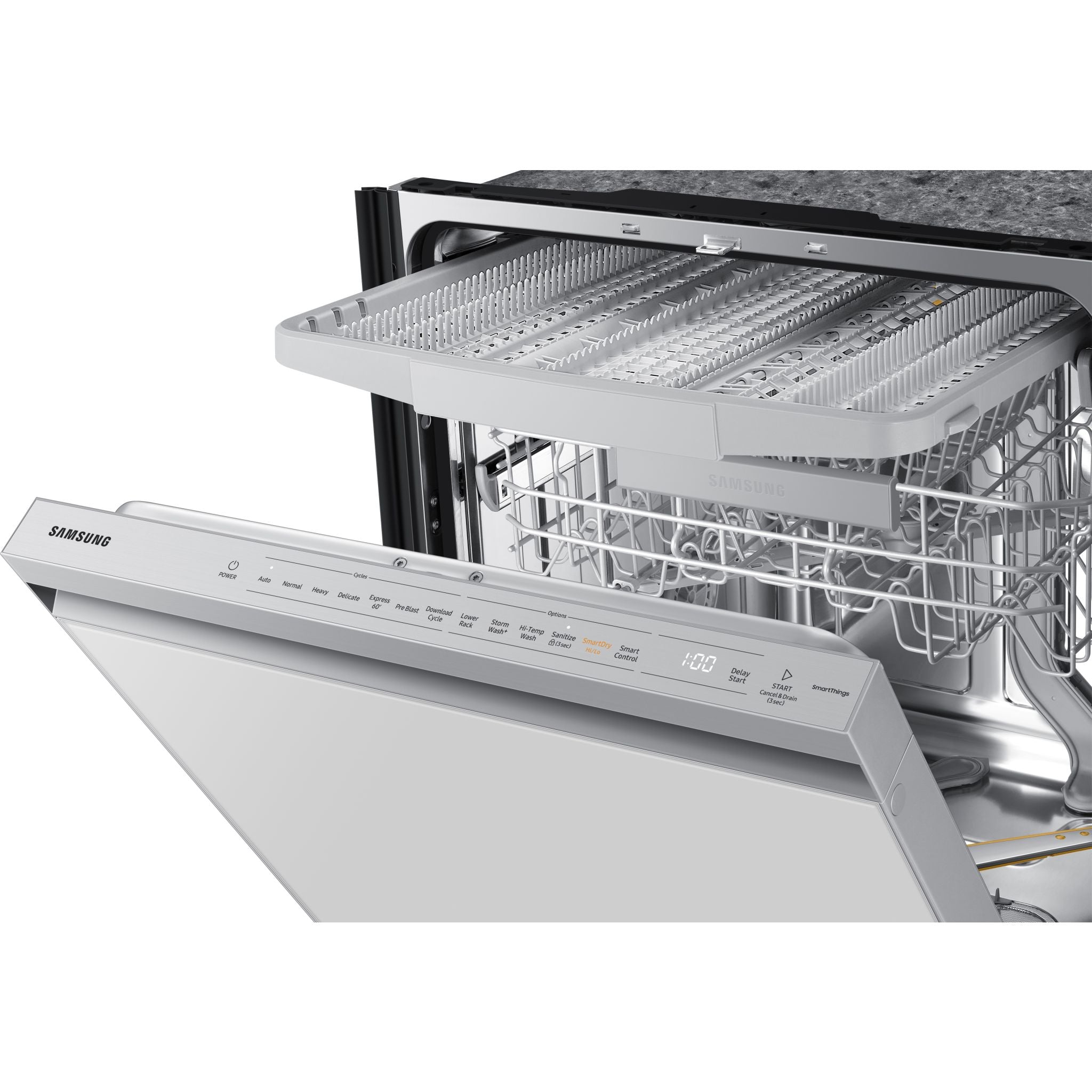 Samsung 24 Inch Built-In Dishwasher - Energy Star Certified, 15 Place Settings, Ultra Quiet Operation, White (Model 1576493K) - Perfect for Small to Medium Kitchens and Busy Families