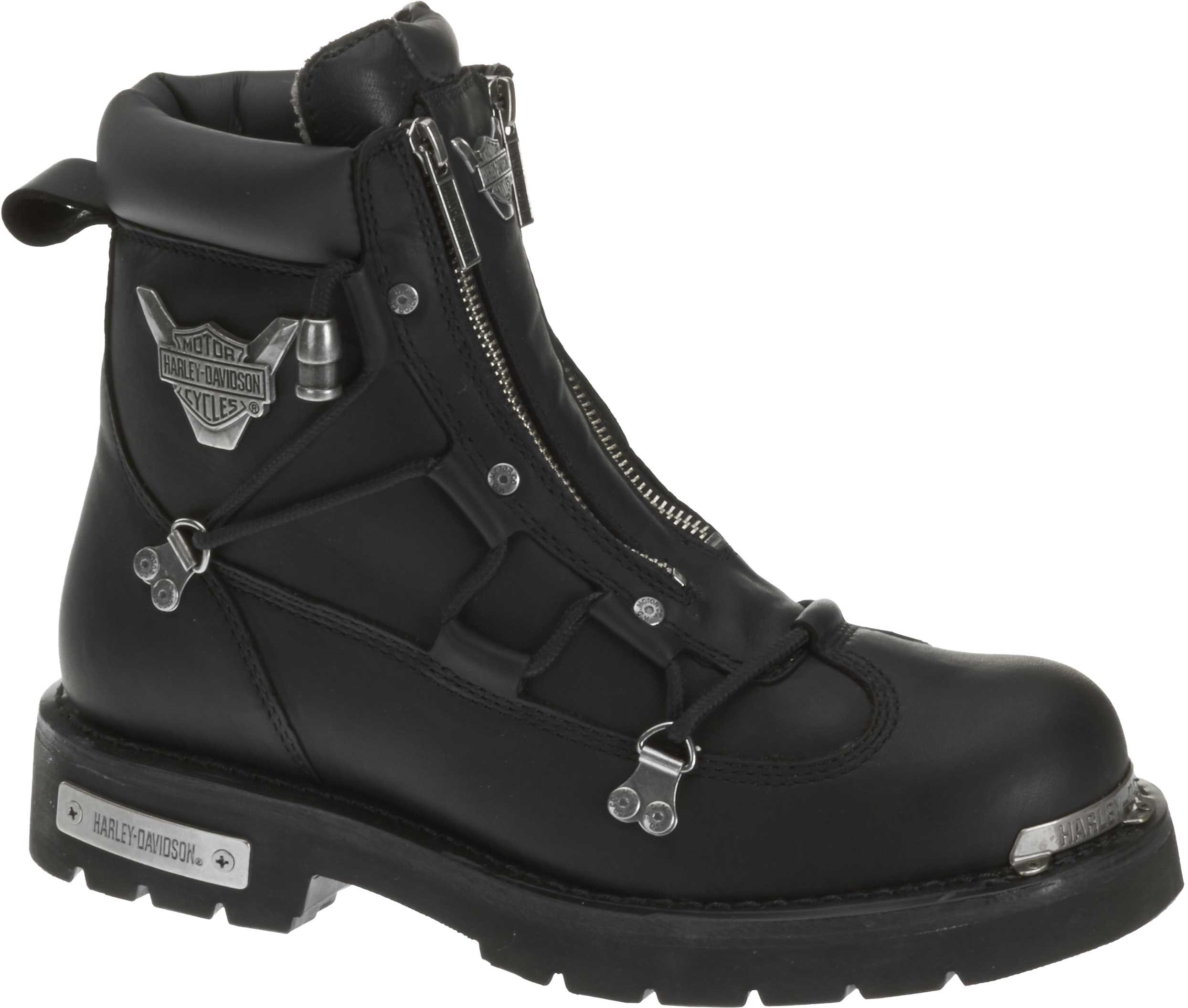 Harley-Davidson Men's Leather Motorcycle Boots with Brake Light - Waterproof Riding Boots for Cruiser & Touring Bikes - Perfect for Long Rides & Casual Wear