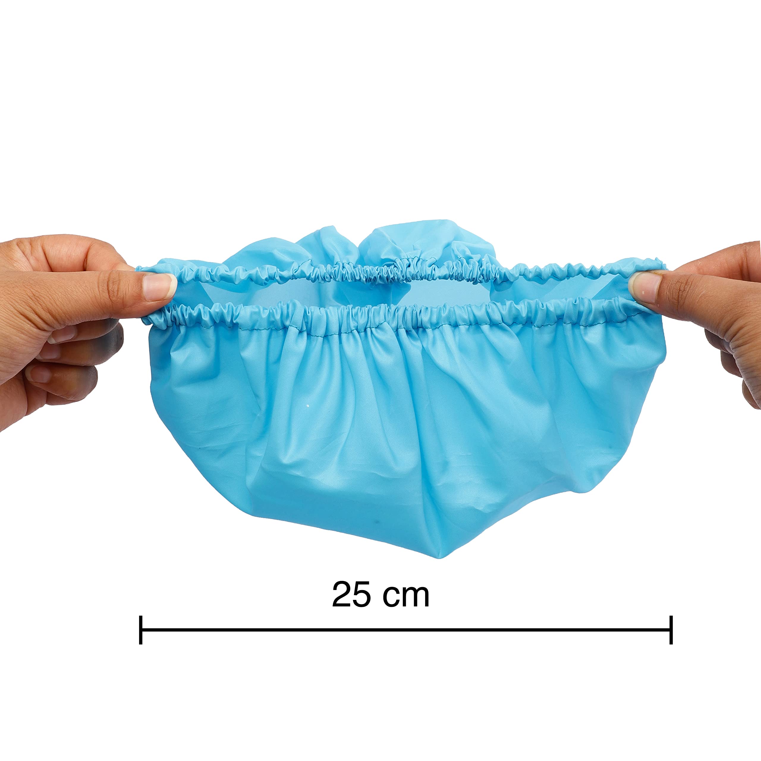 BodyHerbals Waterproof Shower Cap for Women & Men - 3 Pack Reusable Elastic Hair Cover with Travel Zip Bag | Spa, Salon, Hotel & Home Use | Perfect for Hair Treatments, Swimming & Travel Essentials