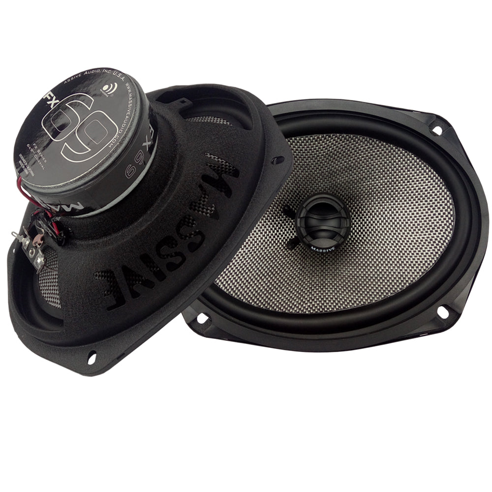 FX69 6x9 Inch 2-Way 80 Watts RMS Coaxial Car Speakers - Premium Sound for Cars, Trucks & SUVs